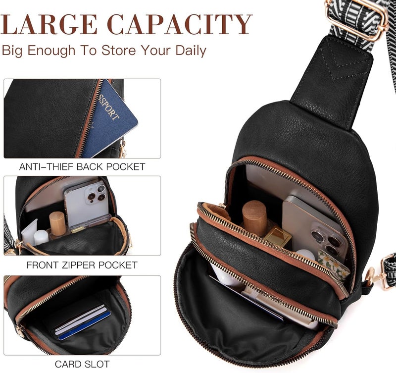 Viverte Crossbody Bags for Women Initial Sling Bag Cross Body Fanny Packs Personalized Gifts for Mom Women Wife - Image 3